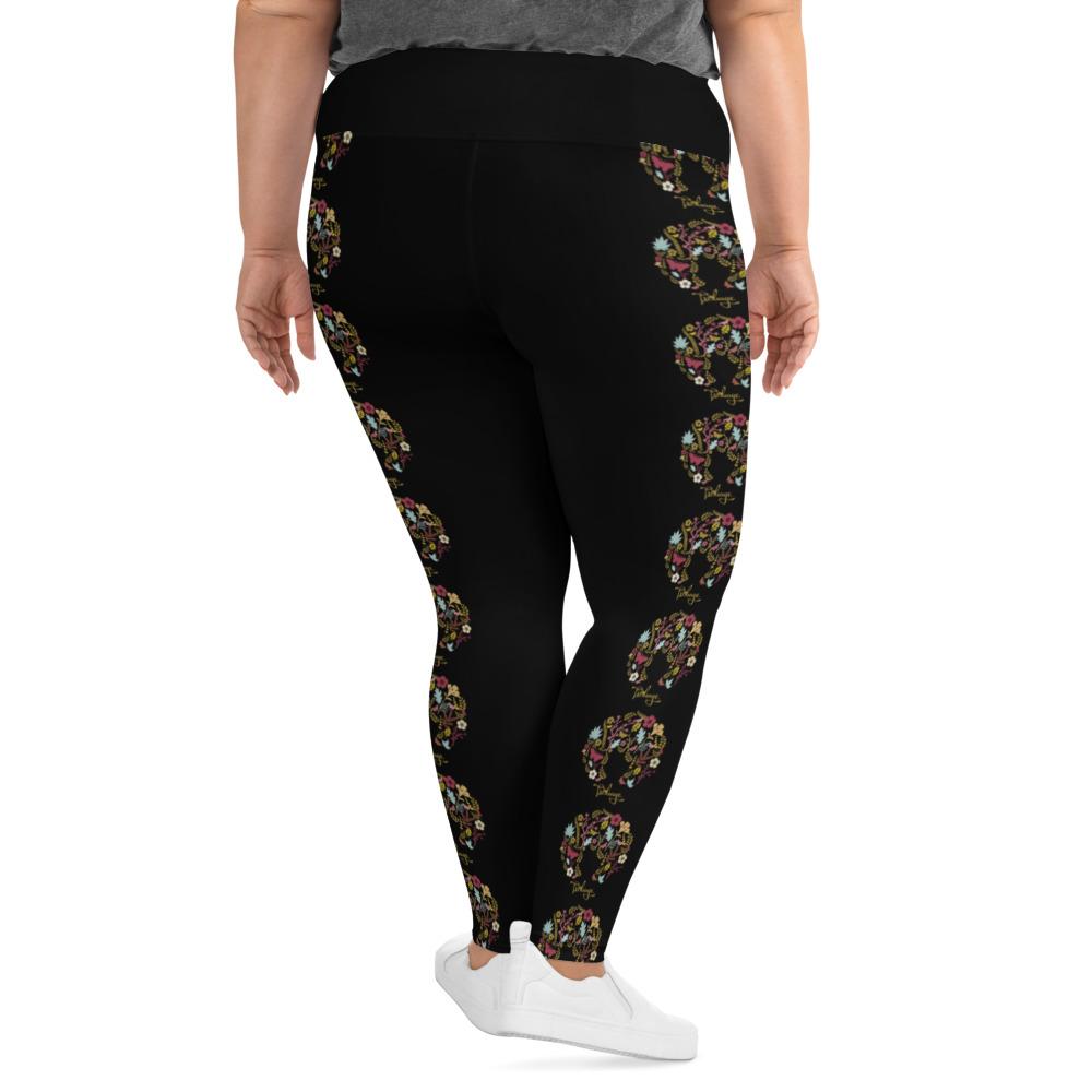 All-Over Print Plus Size Leggings - Froliage