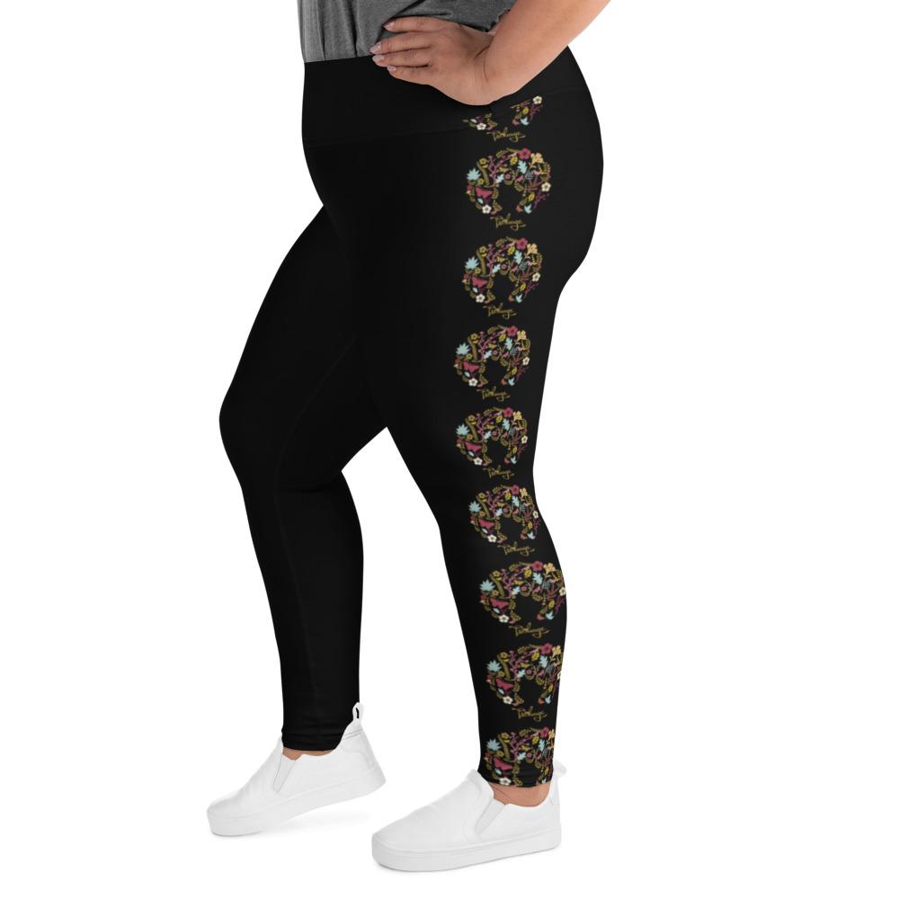 All-Over Print Plus Size Leggings - Froliage