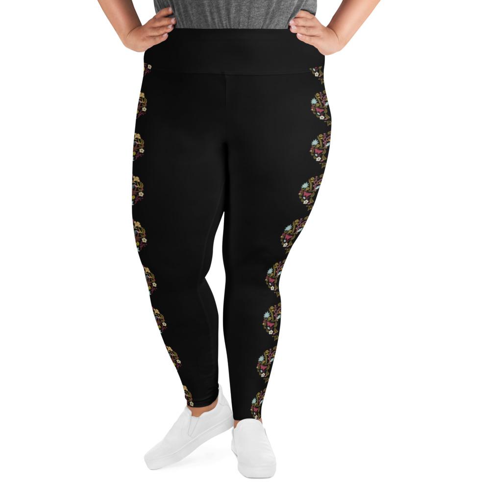 All-Over Print Plus Size Leggings - Froliage
