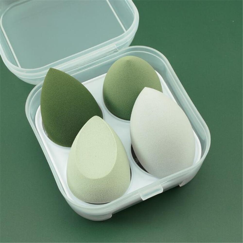 Four Piece Makeup Blender Sponge with Storage Box - Froliage