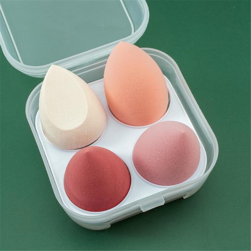 Four Piece Makeup Blender Sponge with Storage Box - Froliage