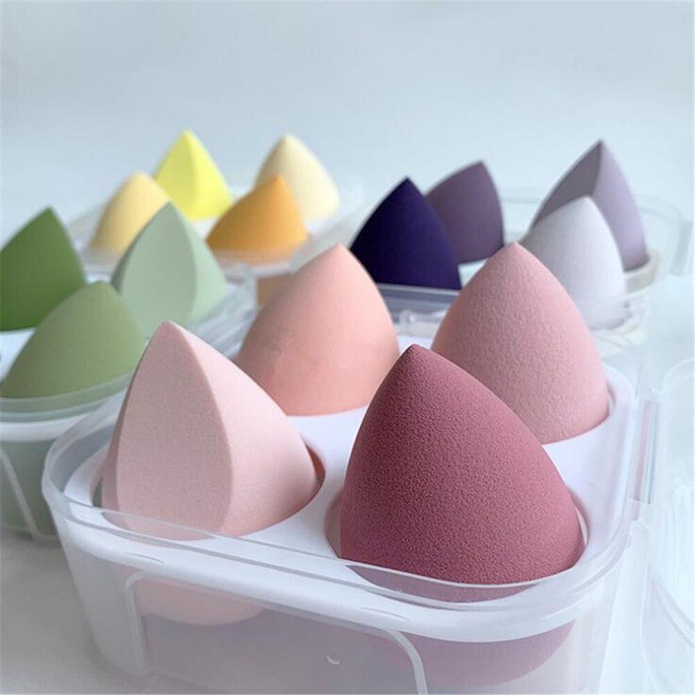 Four Piece Makeup Blender Sponge with Storage Box - Froliage