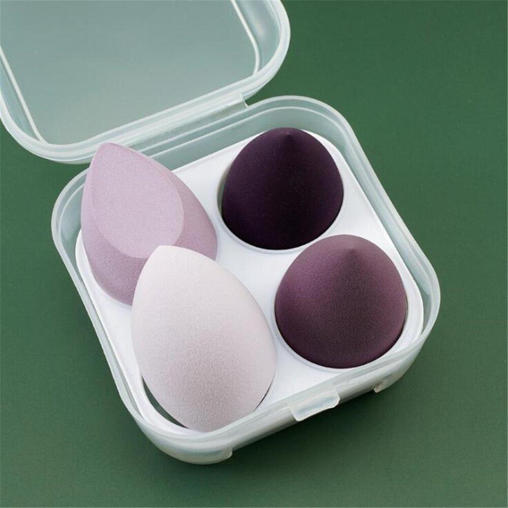 Four Piece Makeup Blender Sponge with Storage Box - Froliage