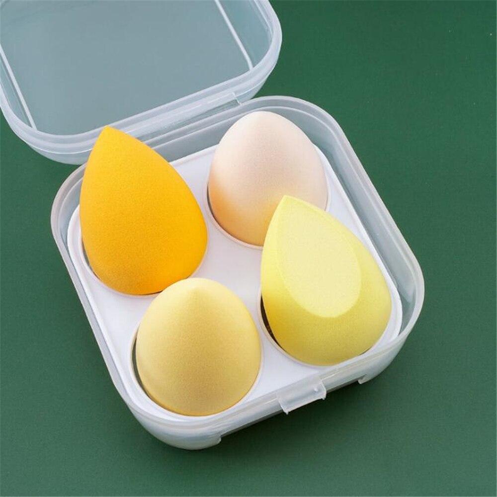 Four Piece Makeup Blender Sponge with Storage Box - Froliage