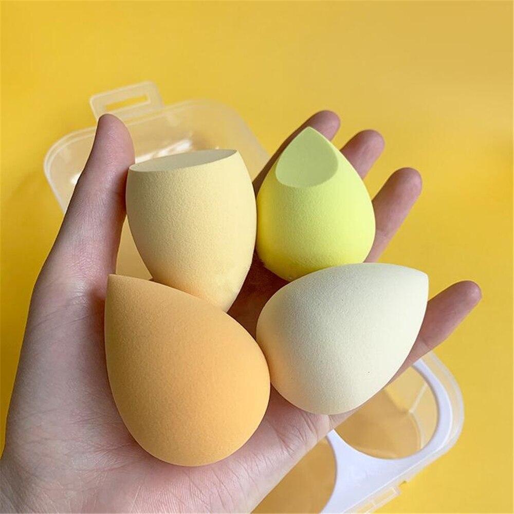 Four Piece Makeup Blender Sponge with Storage Box - Froliage