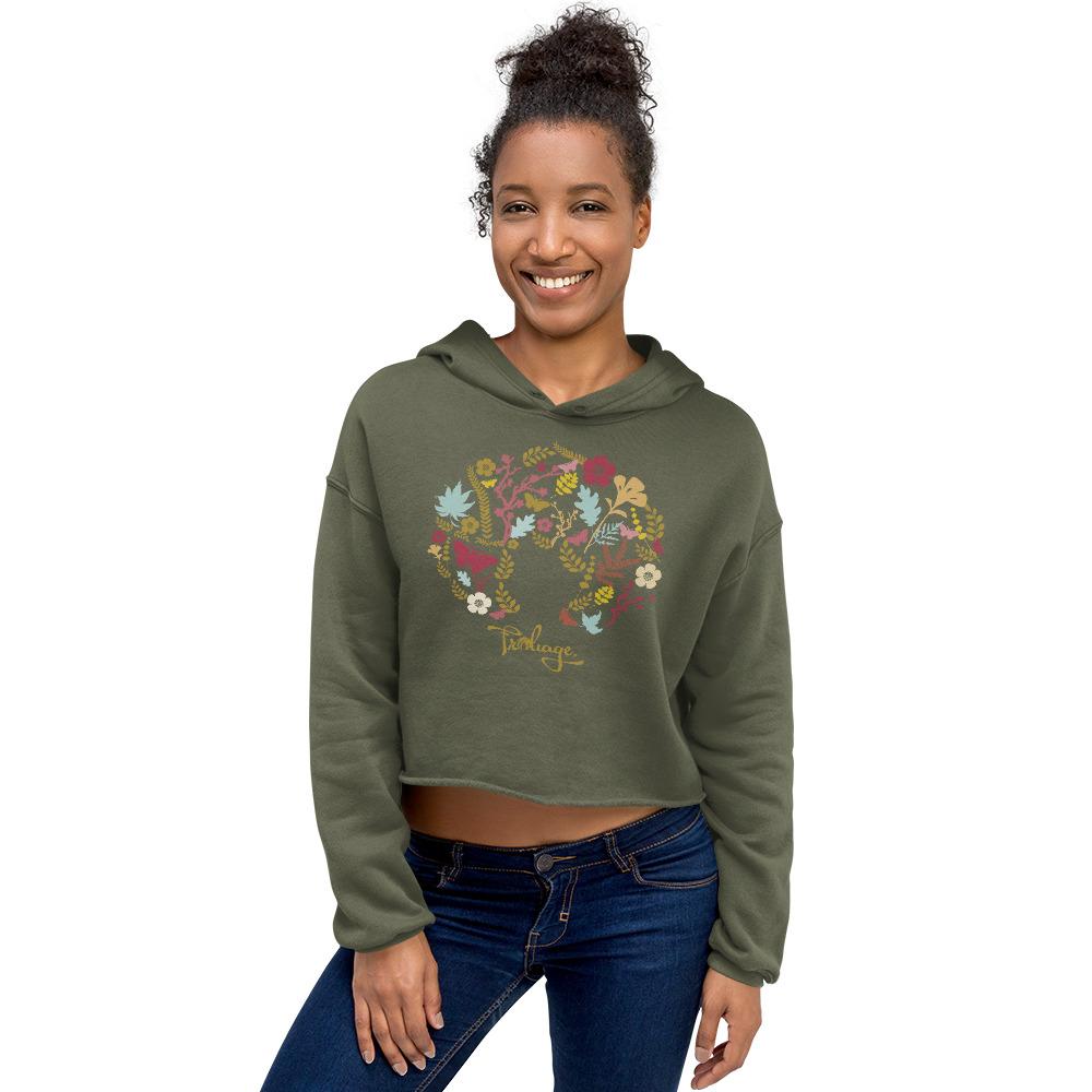 Froliage Crop Hoodie - Froliage