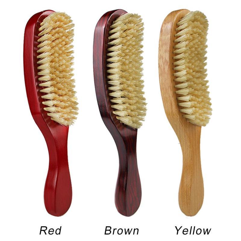 Natural Bristle Wooden Wave Brush - Froliage
