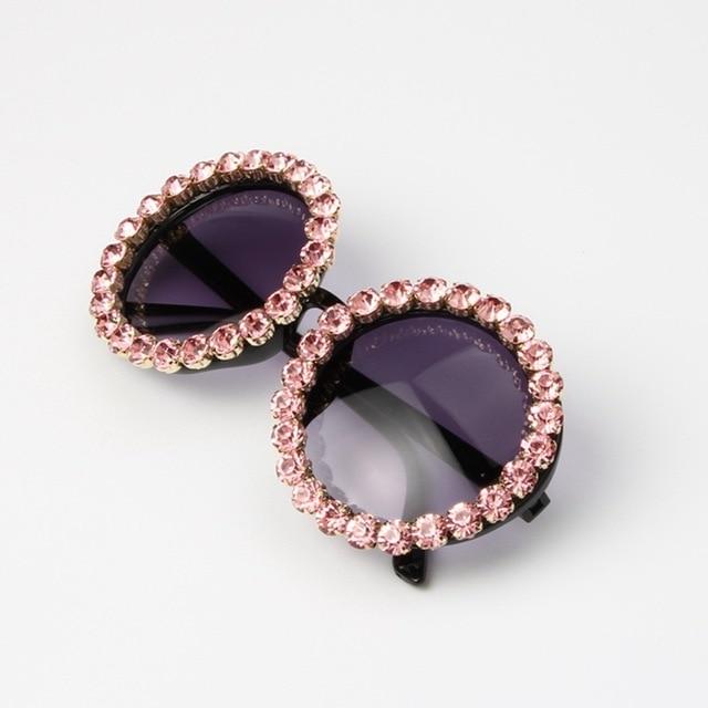 Oversize Vintage Rhinestone Sunglasses - Froliage