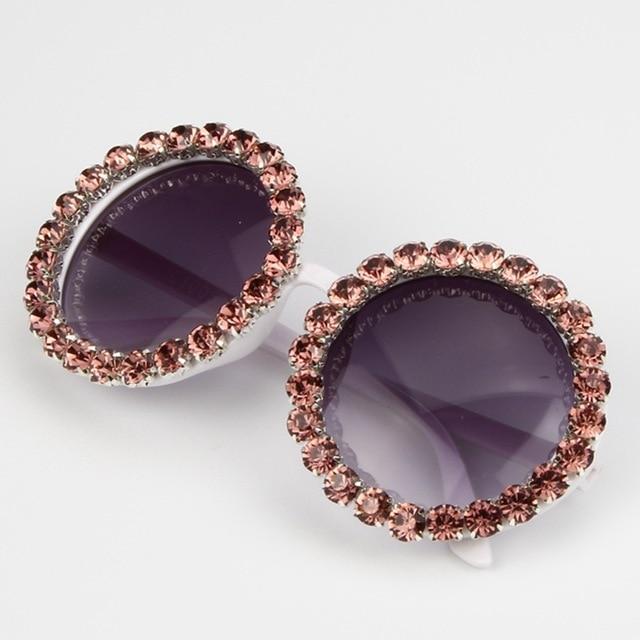 Oversize Vintage Rhinestone Sunglasses - Froliage