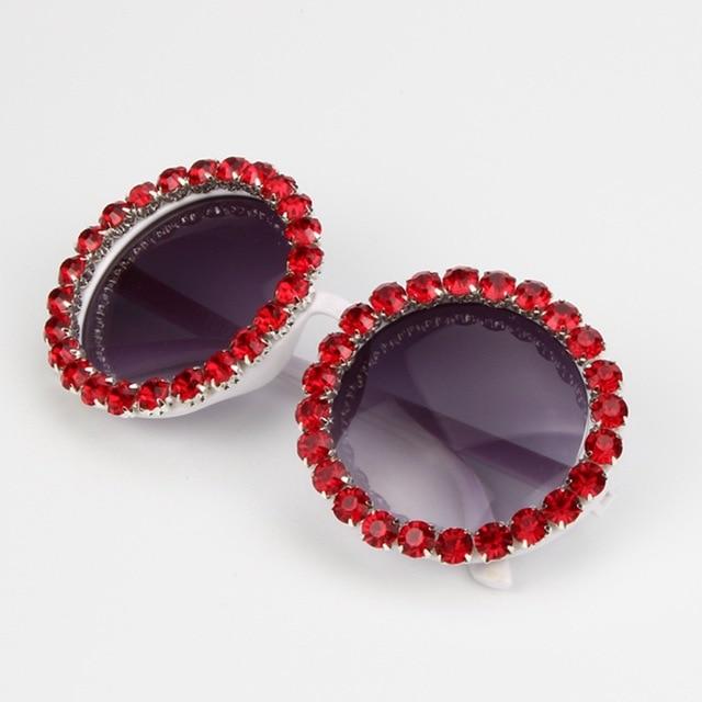 Oversize Vintage Rhinestone Sunglasses - Froliage