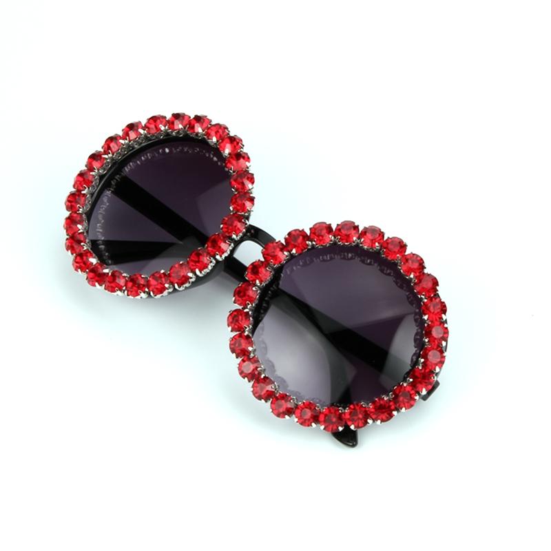 Oversize Vintage Rhinestone Sunglasses - Froliage