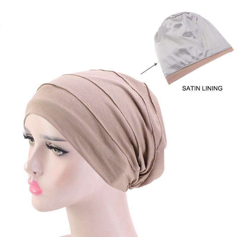 Satin Lined Slouch Hat - Froliage