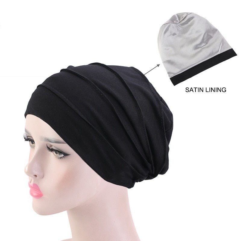 Satin Lined Slouch Hat - Froliage