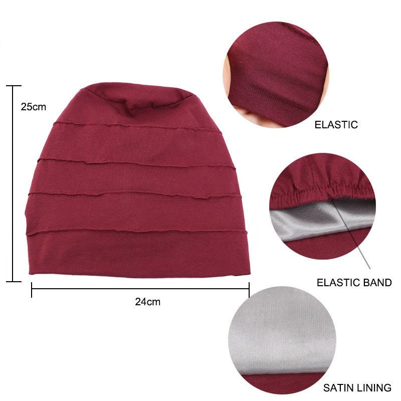 Satin Lined Slouch Hat - Froliage