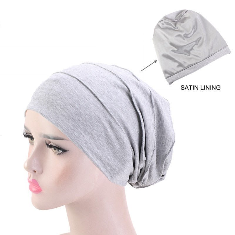 Satin Lined Slouch Hat - Froliage