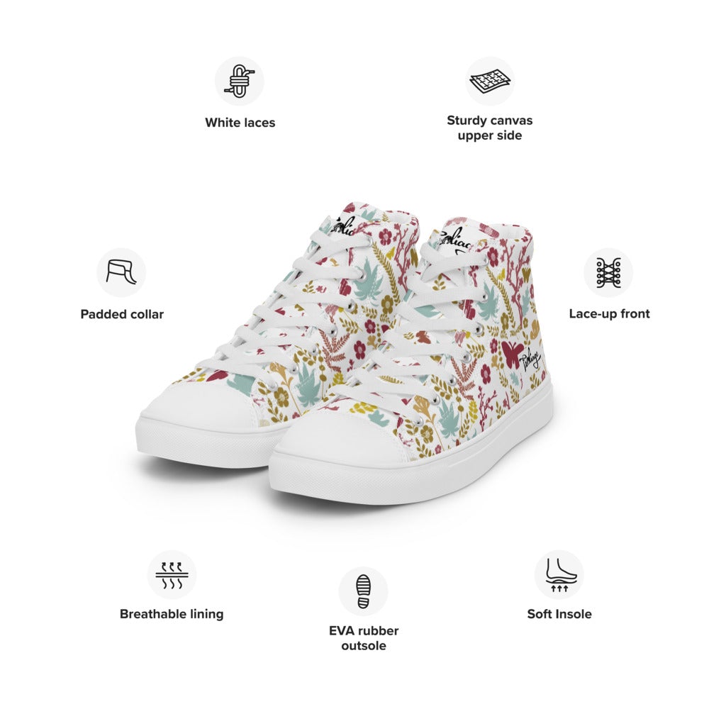 Women’s high top canvas shoes - Froliage