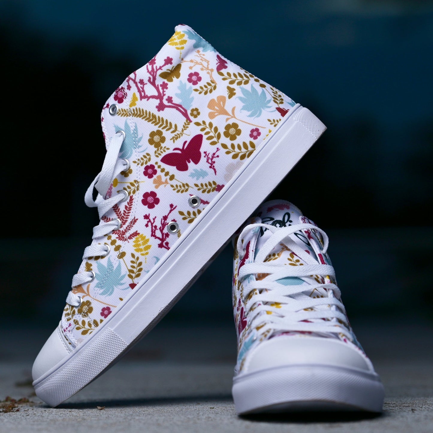 Women’s high top canvas shoes - Froliage