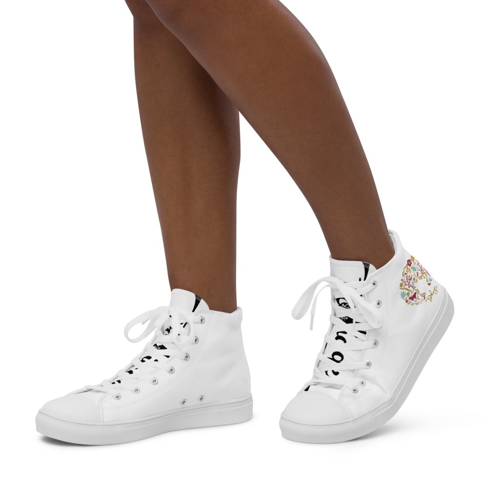 Women’s high top canvas shoes - Froliage