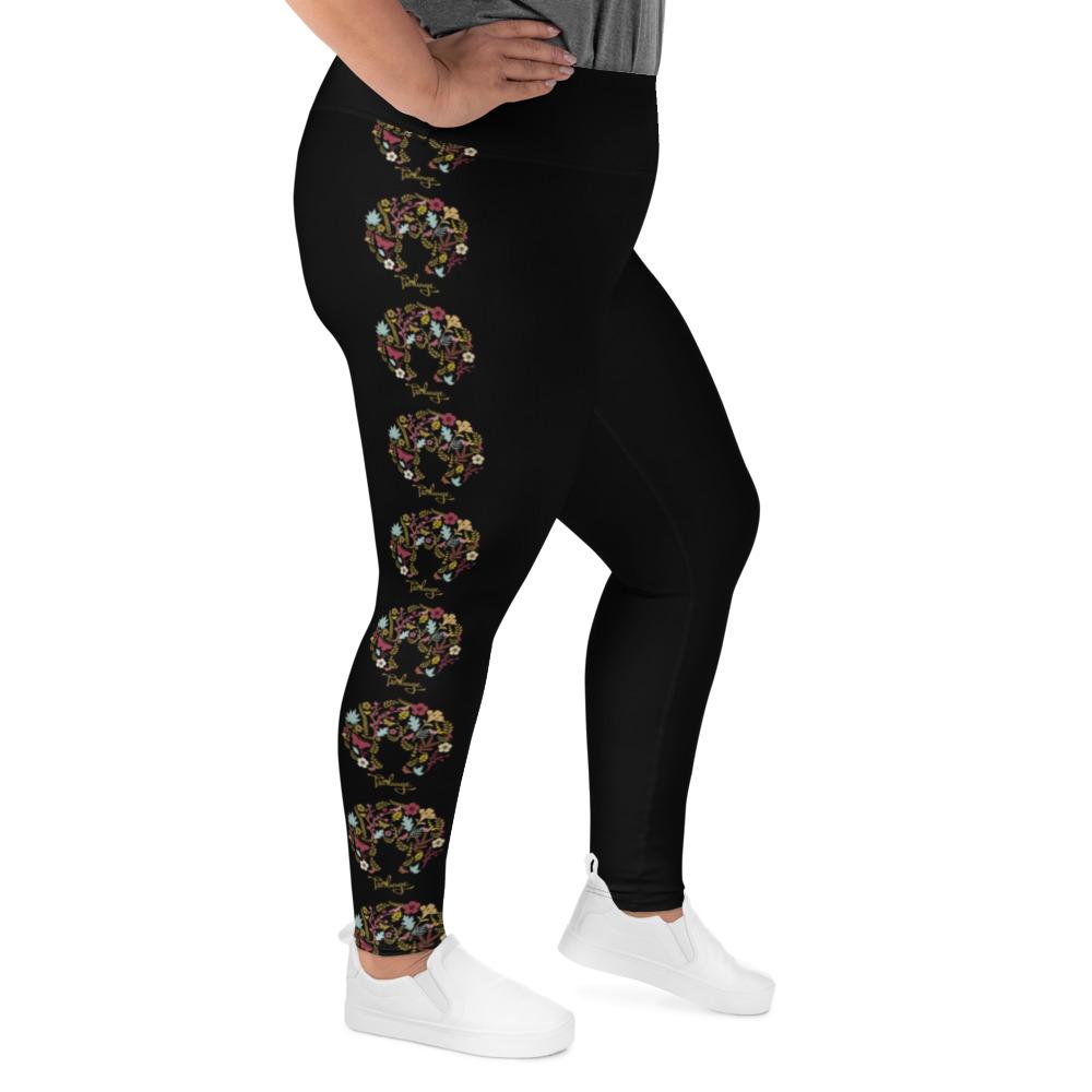 All-Over Print Plus Size Leggings - Froliage