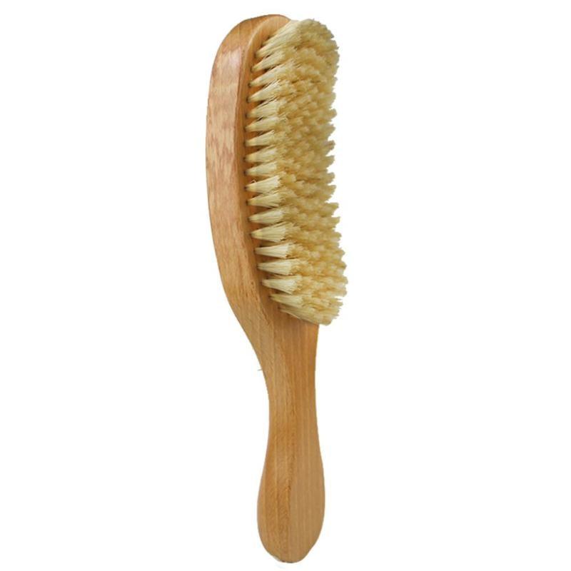 Natural Bristle Wooden Wave Brush - Froliage