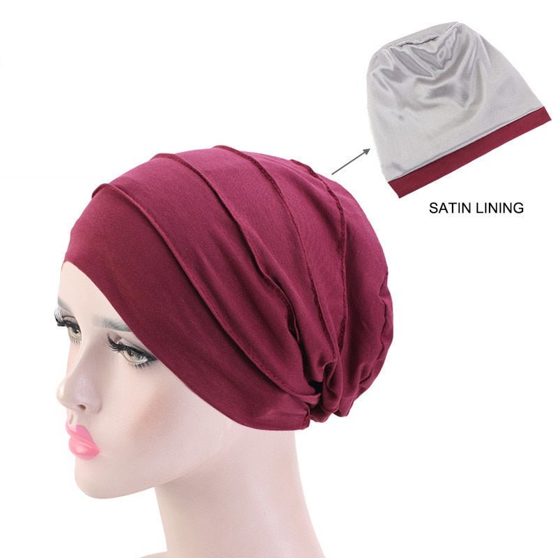 Satin Lined Slouch Hat - Froliage