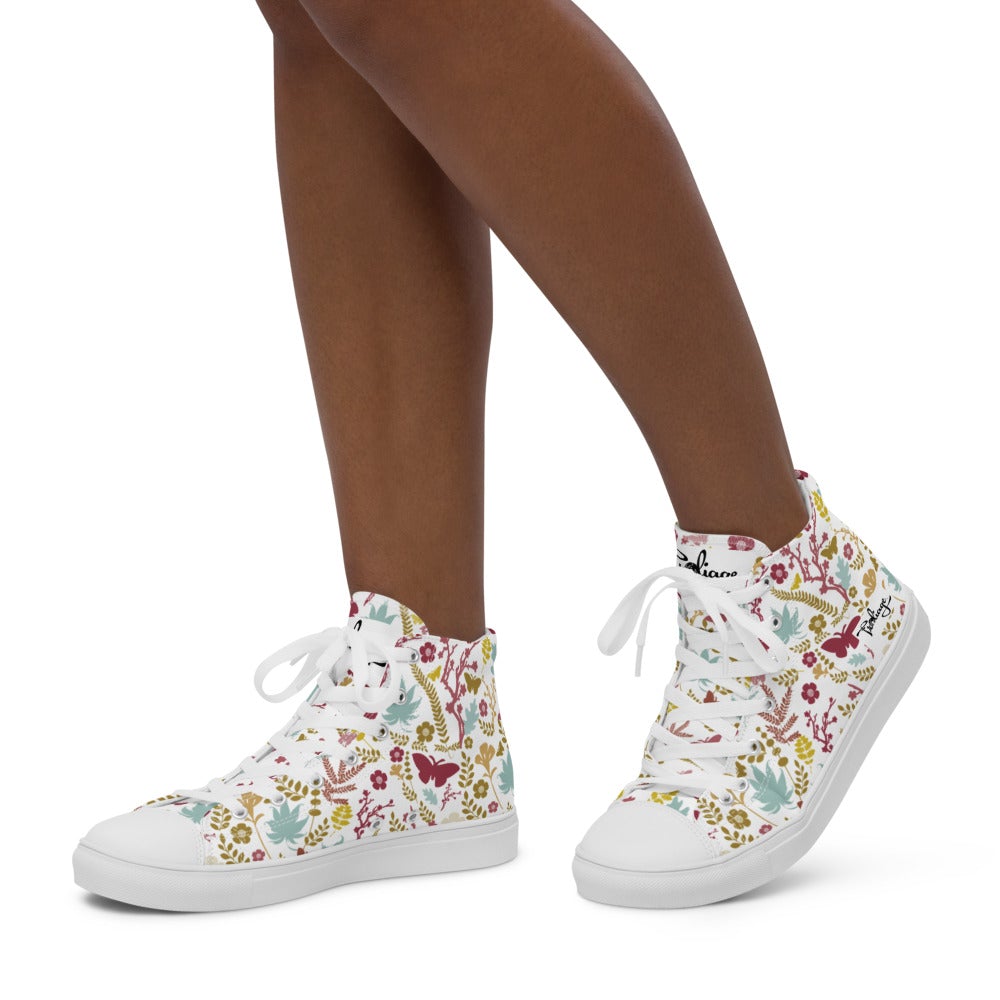 Women’s high top canvas shoes - Froliage